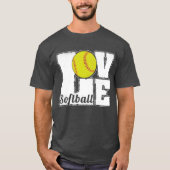 SOFTBALL LOVE gift Tシャツ (正面)
