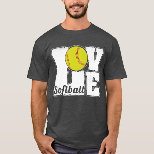 SOFTBALL LOVE gift Tシャツ (正面)