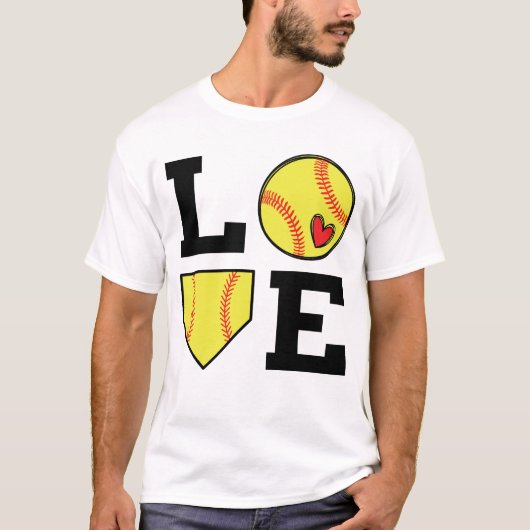Softball Love Tシャツ (正面)