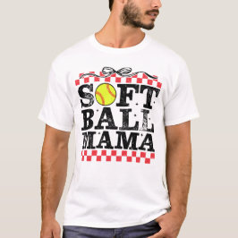 Softball Mama Retro Tシャツ