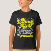 Softball Meme Definition Meme Of A Softball Player Tシャツ (正面)