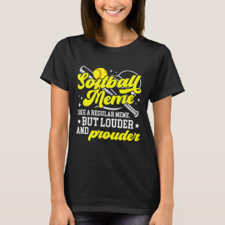Softball Meme Definition Meme Of A Softball Player Tシャツ