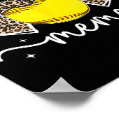 Softball Meme Heart Grandma Meme Of A Softball Pla ポスター (角)