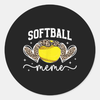 Softball Meme Heart Grandma Meme Of A Softball Pla ラウンドシール