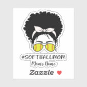 Softball Momのパーソナライズシール シール (シート)