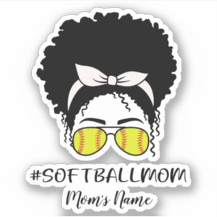 Softball Momのパーソナライズシール シール