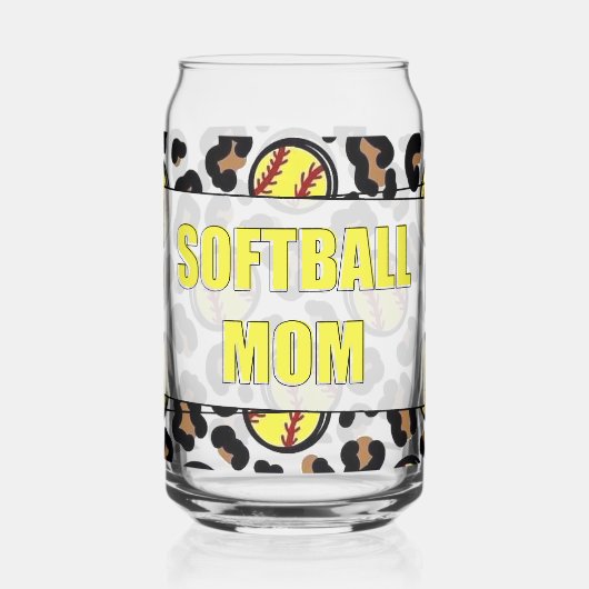 Softball mom ガラス缶 (左)