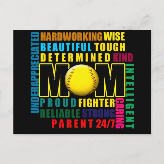 Softball Mom copy.pngとは ポストカード (正面)