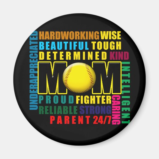 Softball Mom copy.pngとは マグネット (正面)