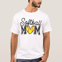 Softball Mom Distressed Tシャツ
