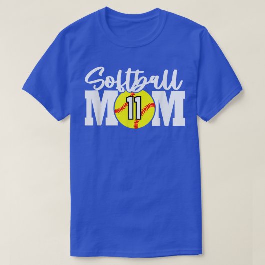 Softball Mom Number 11  Tシャツ (デザイン正面)