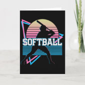 Softball Player Retro  カード (正面)