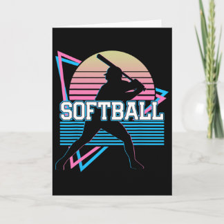Softball Player Retro カード