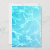 Softball Pool Birthday Partyの招待 招待状 (裏面)