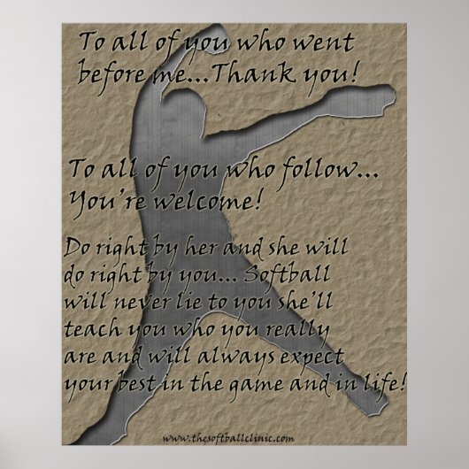 Softball Poster ポスター (正面)