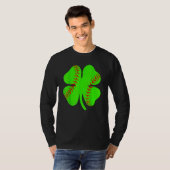Softball Shamrock Lucky Clover Irish St Patrick's  Tシャツ (正面フル)