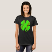 Softball Shamrock Lucky Clover Irish St Patrick's  Tシャツ (正面フル)