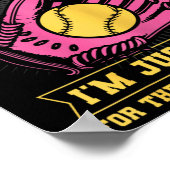 Softball Sister I'm Just Here For Concession Stand ポスター (角)