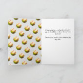 Softball Sports Photo Coach サンキューカード (内部)