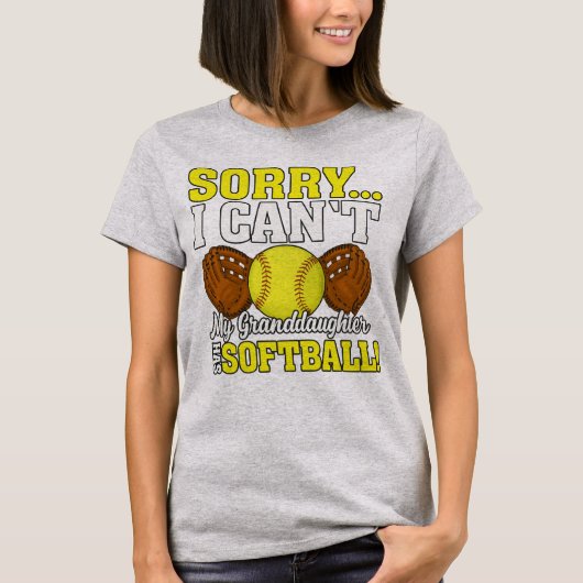 Softball with My Granddaughter Tシャツ (正面)