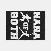 SoftllのNanaとおもしろいKarate NanaのNana フリースブランケット (正面(横))