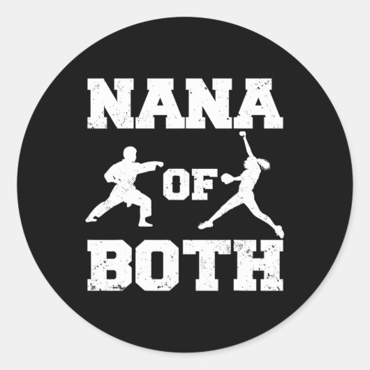 SoftllのNanaとおもしろいKarate NanaのNana ラウンドシール (正面)