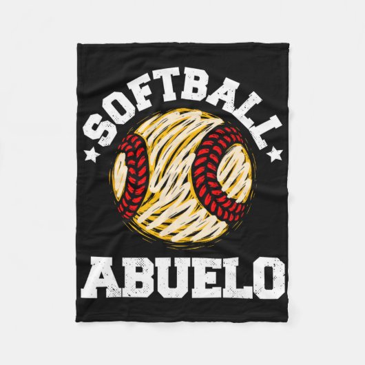 Softll Abuelo Distressed Vintage Funny Grandpa Gam フリースブランケット (正面)