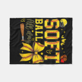 Softll All Day Softll Coquette Bow Softll Lover  フリースブランケット (正面(横))