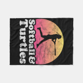Softll And Turtles Women Or Girls Turtle  フリースブランケット (正面(横))