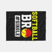 Softll Bro Single Softll Brother Of A Softll Playe フリースブランケット (正面(横))