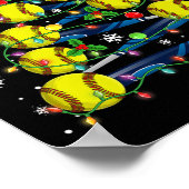 Softll Christmas Tree Merry Christmas Pajamas Men ポスター (角)