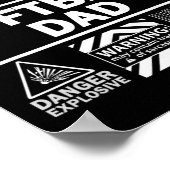 Softll Dad Funny Contents Of Sports Father  ポスター (角)