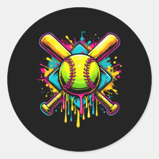 Softll Girl Ice Cream Softll Drip  ラウンドシール