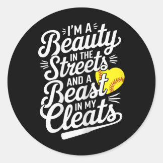 Softll Girl I'm A Beauty In The Streets Beast In M ラウンドシール