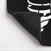 Softll Heart Inside Ribs Skeleton Halloween Costum マウスパッド (コーナー)