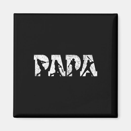 Softll Papa Softll Men Father &# s Dayヴィンテージ マグネット (正面)