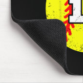 Softll Sketll Number 17 Jersey Funny 17th Birthday マウスパッド (コーナー)