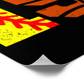 Softll Sketll Number 19 Jersey Funny 19th Birthday ポスター (角)