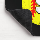 Softll Sketll Number 5 Jersey Funny 5th Birthday マウスパッド (コーナー)