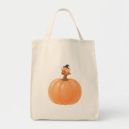 Softly Spooky Capybara Pumpkin Tote Bag トートバッグ