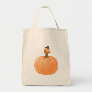 Softly Spooky Capybara Pumpkin Tote Bag トートバッグ
