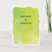Softness is Strength greeting card  カード (正面)