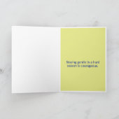 Softness is Strength greeting card  カード (内部)