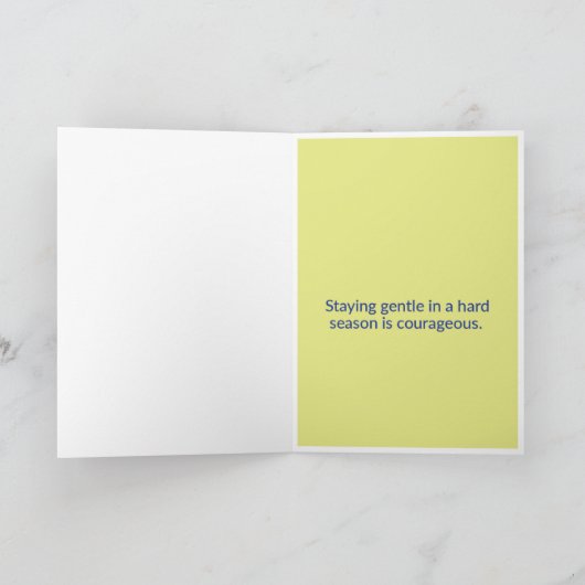 Softness is Strength greeting card  カード (内部)