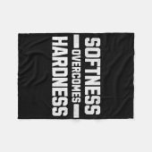 Softness Overcomes Hardness. Yielding To Strength  フリースブランケット (正面(横))