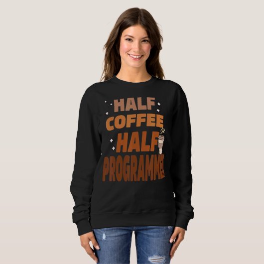 Software Developer Computer Engineer Nerd Progra スウェットシャツ (正面フル)