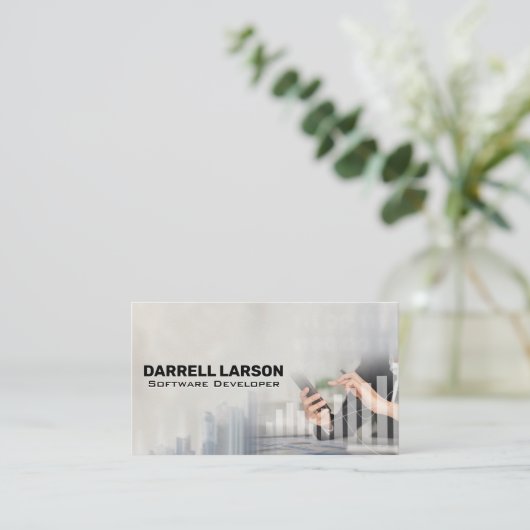 Software Developer | Data Analyst Graph 名刺 (スタンド正面)