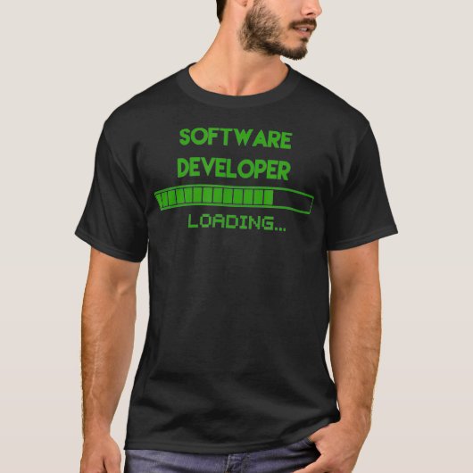 Software Developer Loading Tee Funny Programmer Tシャツ (正面)