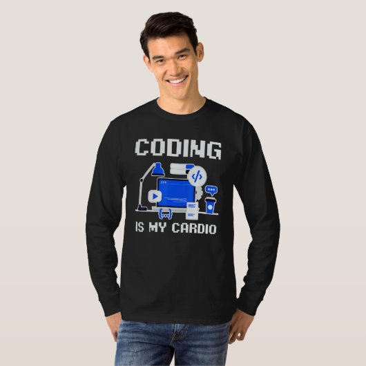 Software Developer Programmer Coder Coding Is My C Tシャツ (正面フル)