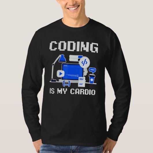 Software Developer Programmer Coder Coding Is My C Tシャツ (正面)